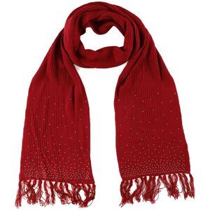 Tags Weekly Womens Studded c Scarf, Red, One Size, DM